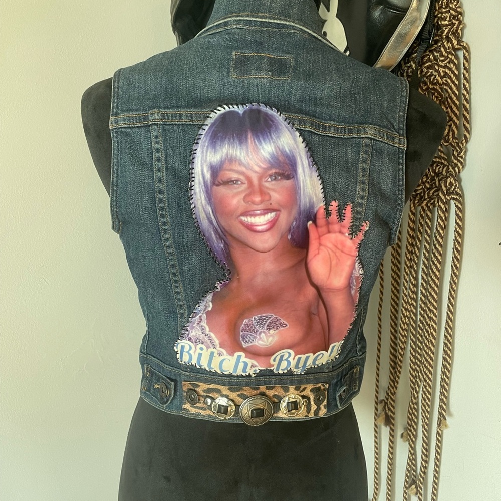 Denim Vest- Bitchkraft #lilkim #bitchkraft